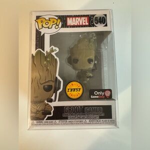 🎧540 Funko Pop Marvel Groot (Gamer) Limited Chase Edition Only at Game Stop🎧